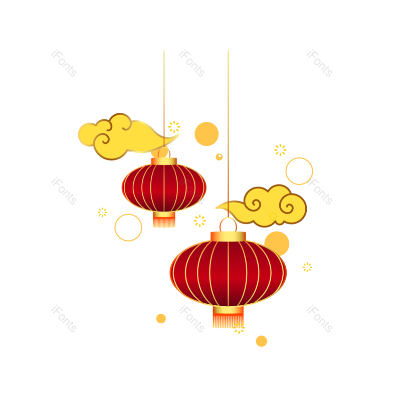 春节图片,装饰装修元素,灯笼PNG,元宵节免抠素材